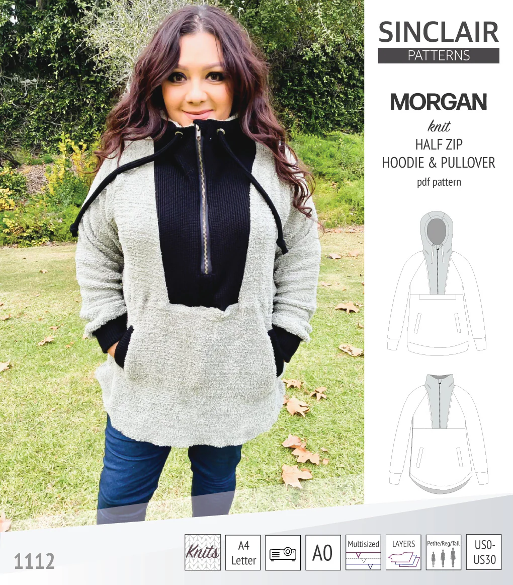 Morgan half zip pullover and hoodie (PDF) - Image 43