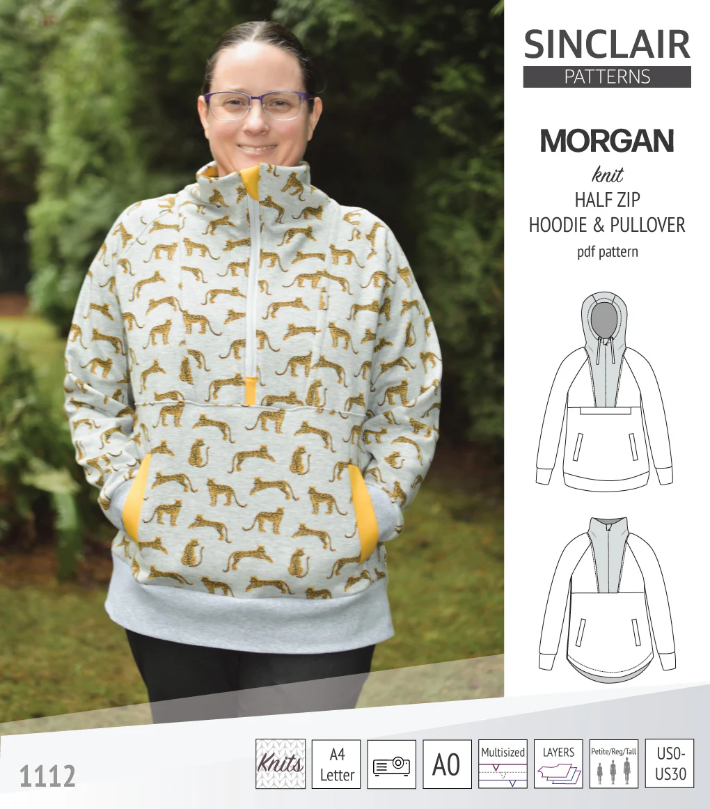 Morgan half zip pullover and hoodie (PDF) - Image 44