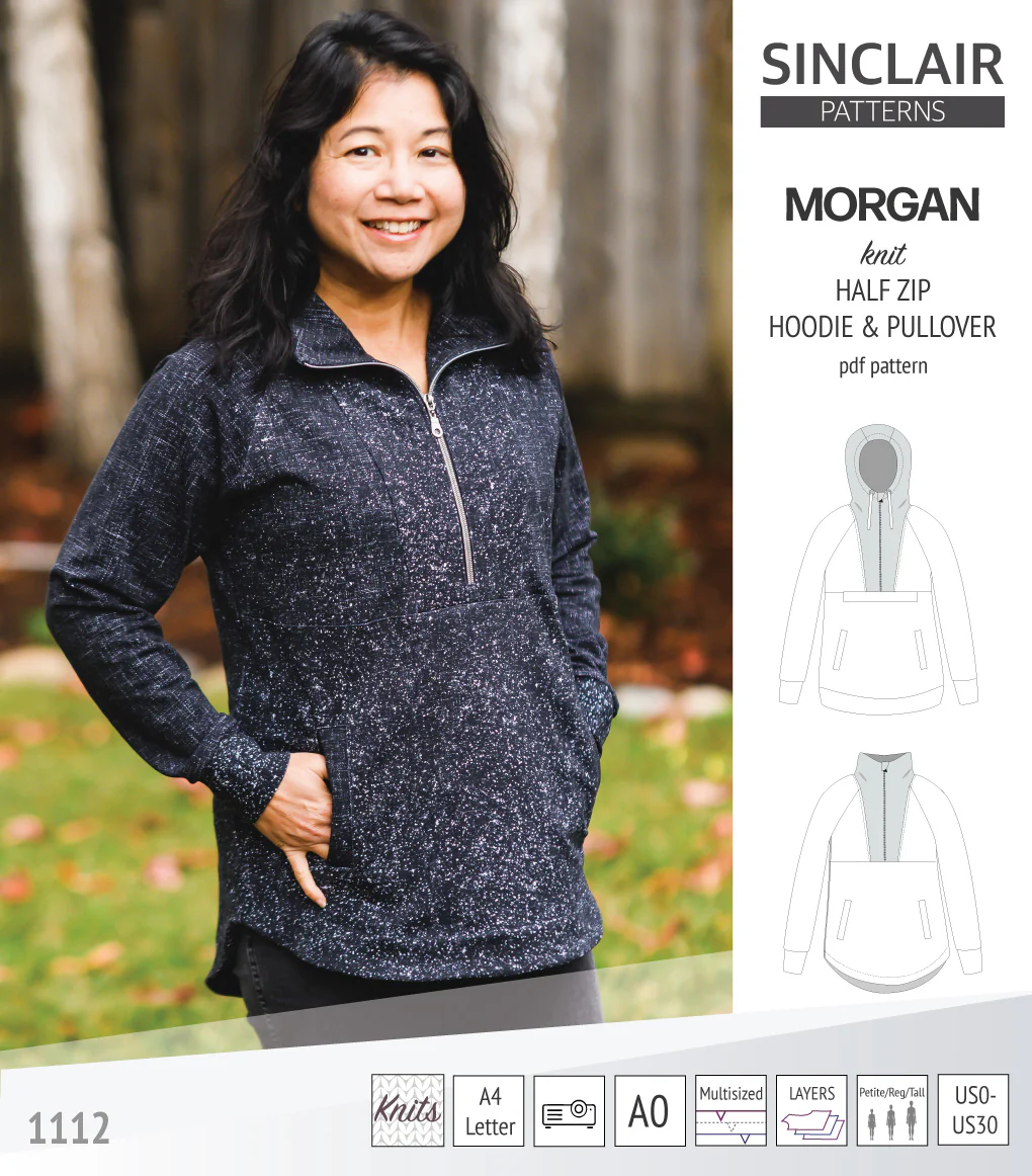 Morgan half zip pullover and hoodie (PDF) - Image 46