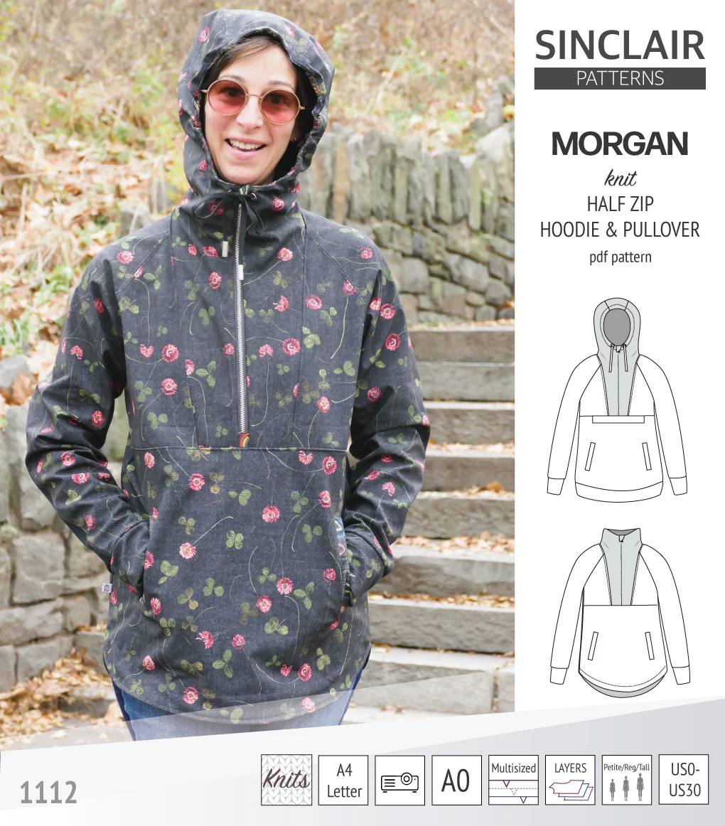 Morgan half zip pullover and hoodie (PDF) - Image 47