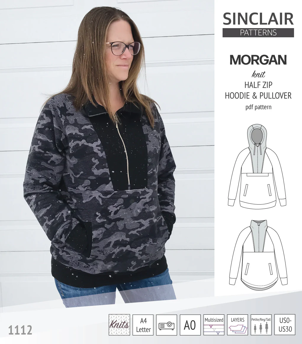 Morgan half zip pullover and hoodie (PDF) - Image 48