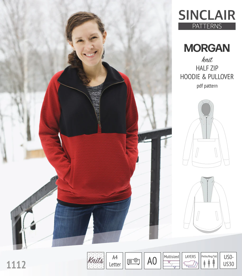 Morgan half zip pullover and hoodie (PDF) - Image 49