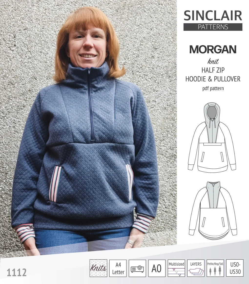 Morgan half zip pullover and hoodie (PDF) - Image 50