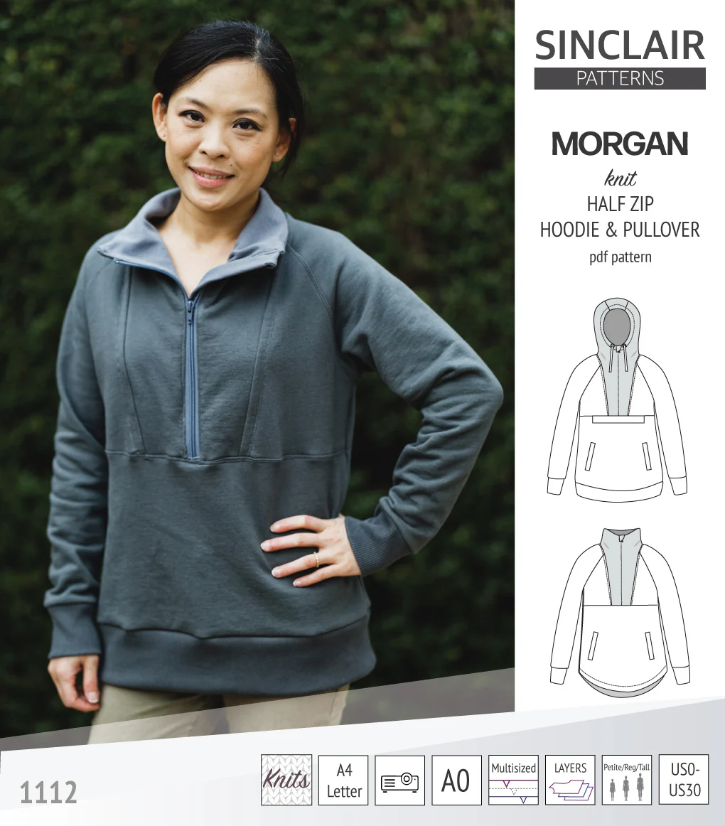 Morgan half zip pullover and hoodie (PDF) - Image 52