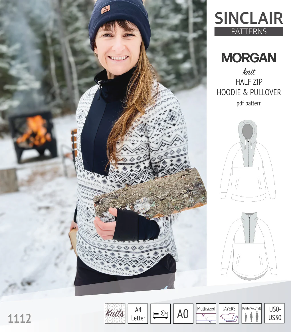 Morgan half zip pullover and hoodie (PDF) - Image 53
