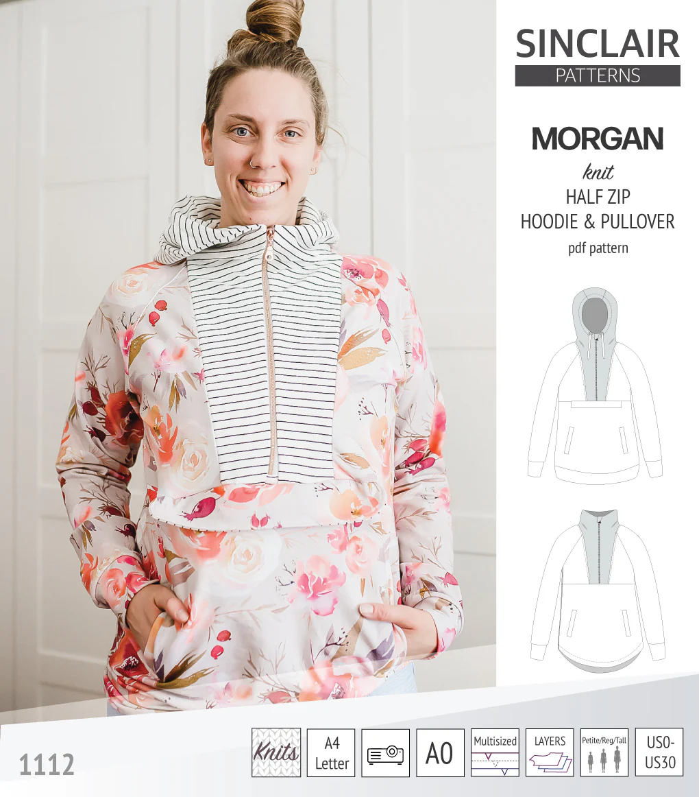 Morgan half zip pullover and hoodie (PDF) - Image 54