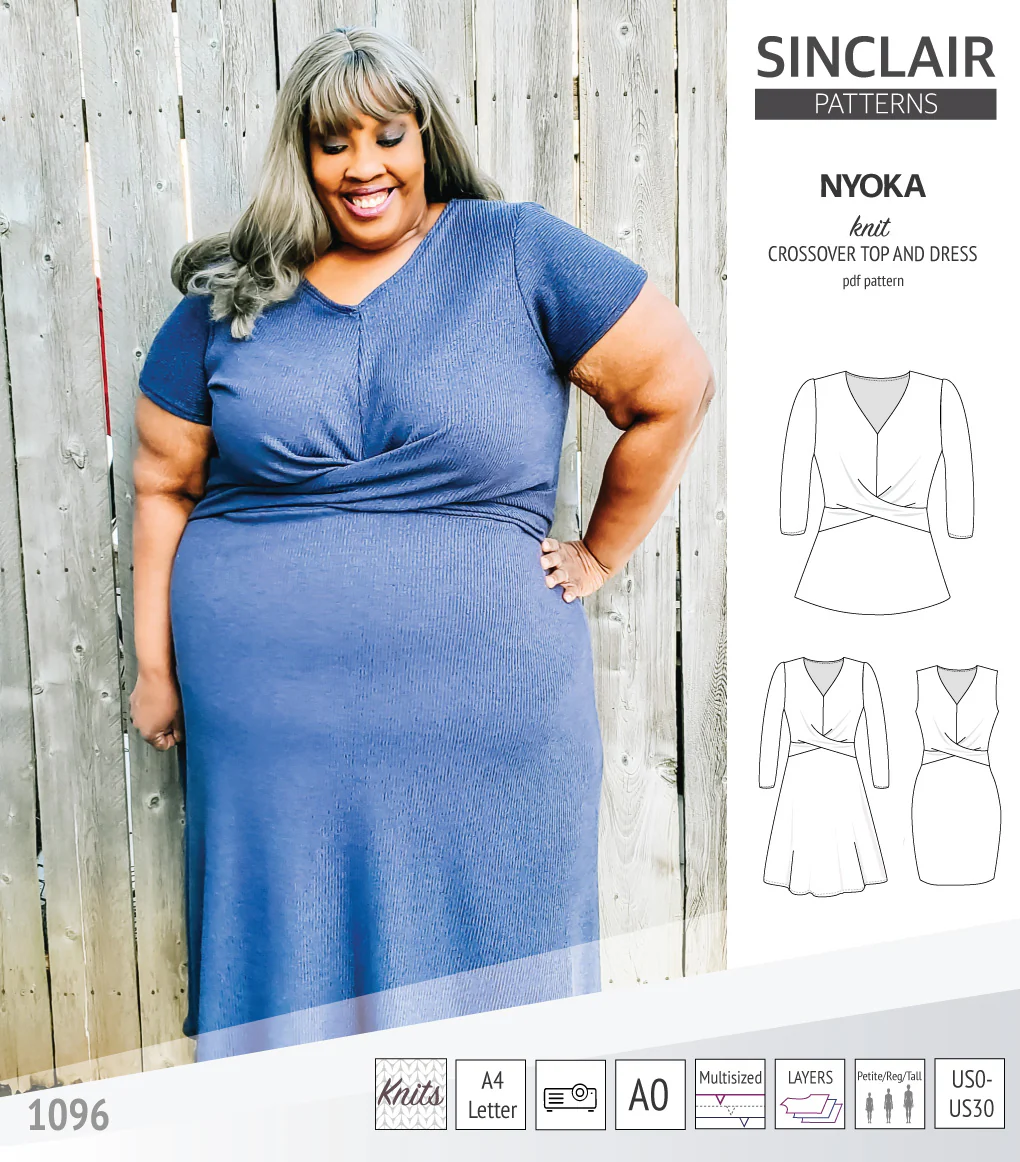 Nyoka knit crossover dress (PDF) - Image 10