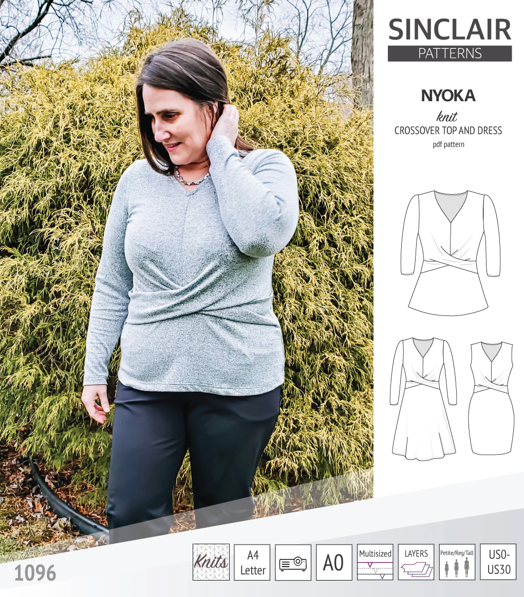 Nyoka knit crossover dress (PDF) - Image 11