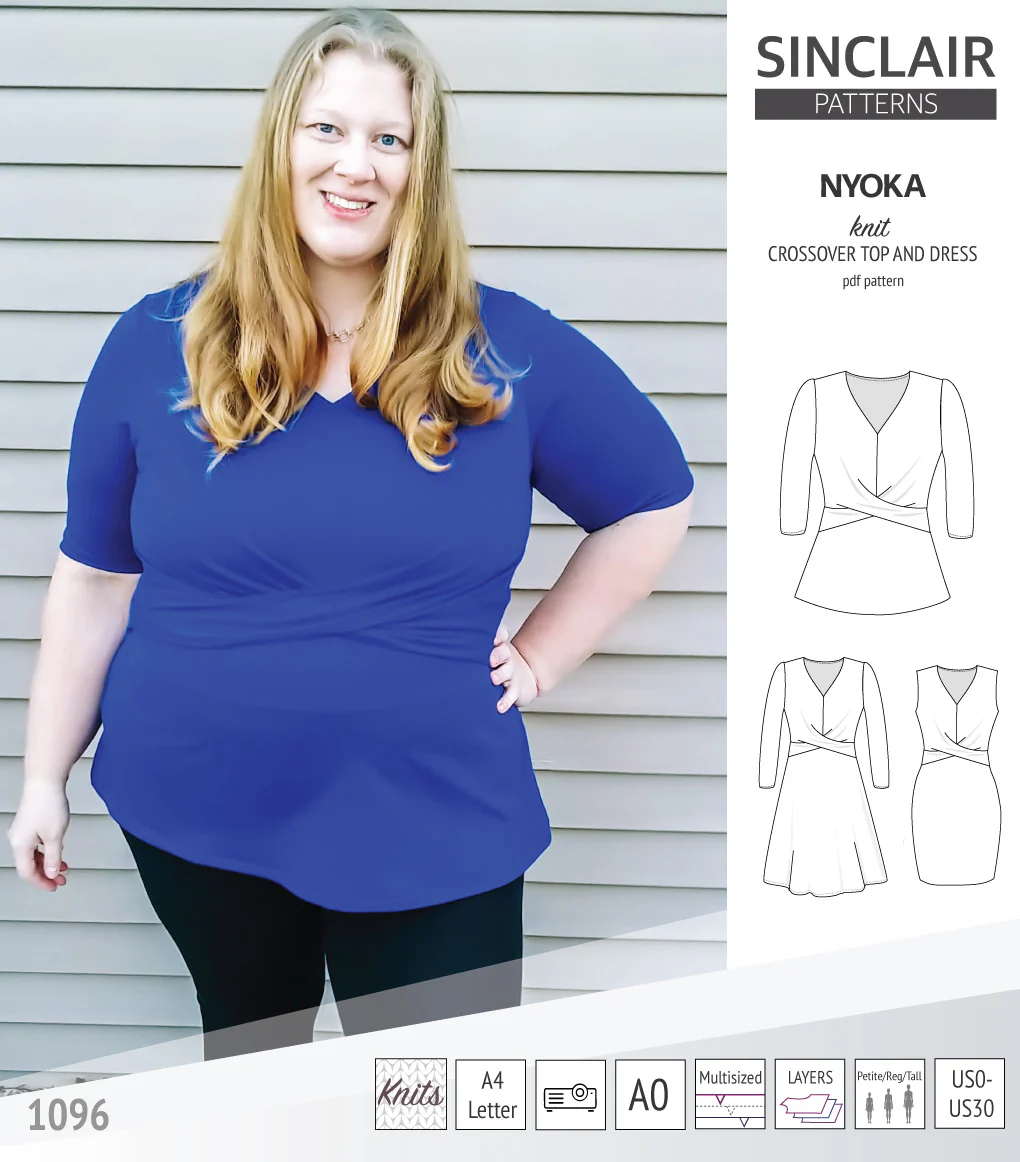 Nyoka knit crossover dress (PDF) - Image 15
