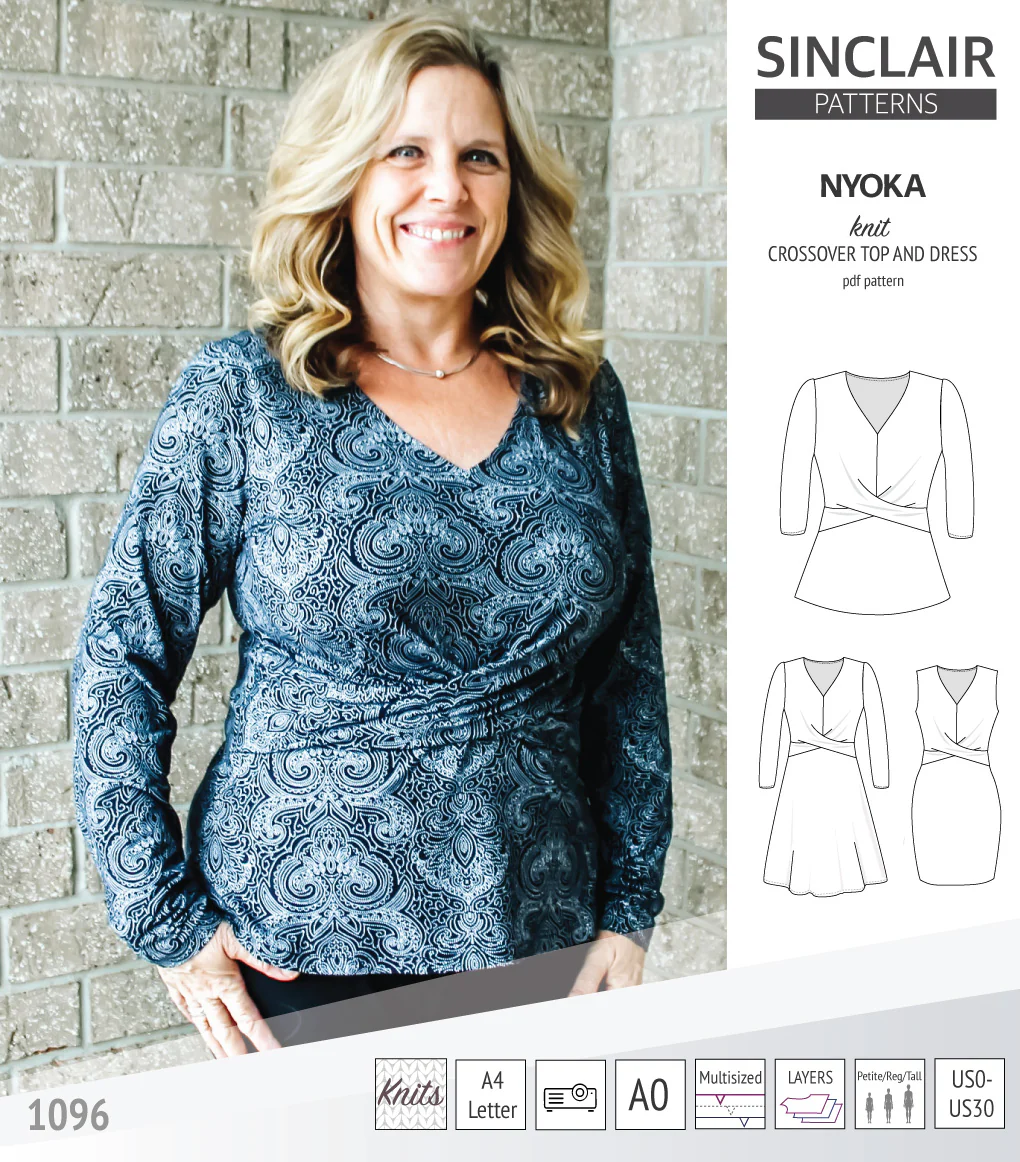 Nyoka knit crossover dress (PDF) - Image 16