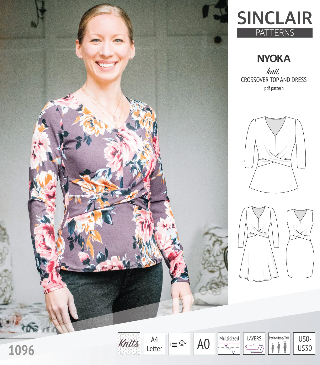 Nyoka knit crossover dress (PDF) - Image 17