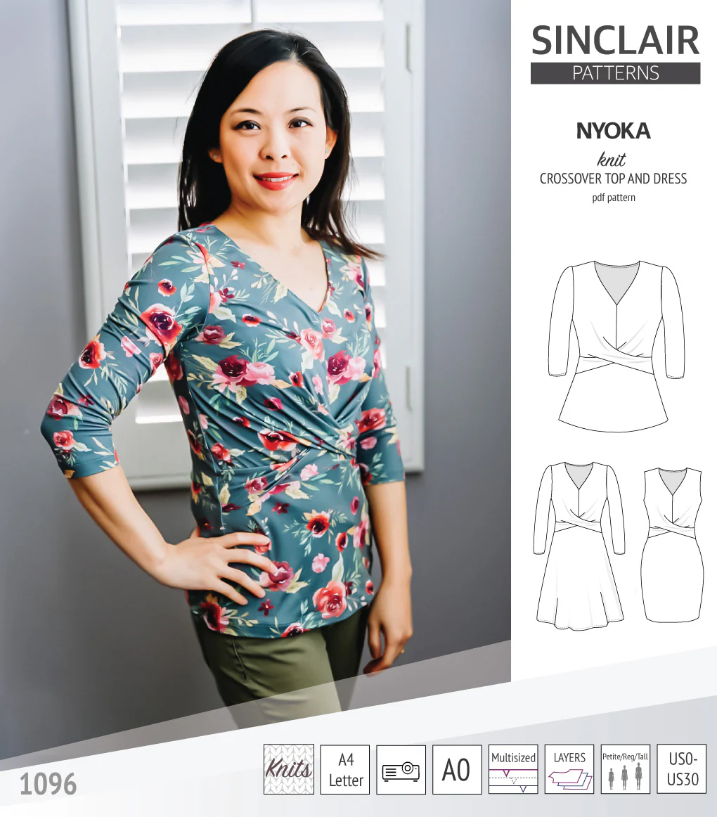 Nyoka knit crossover dress (PDF) - Image 18
