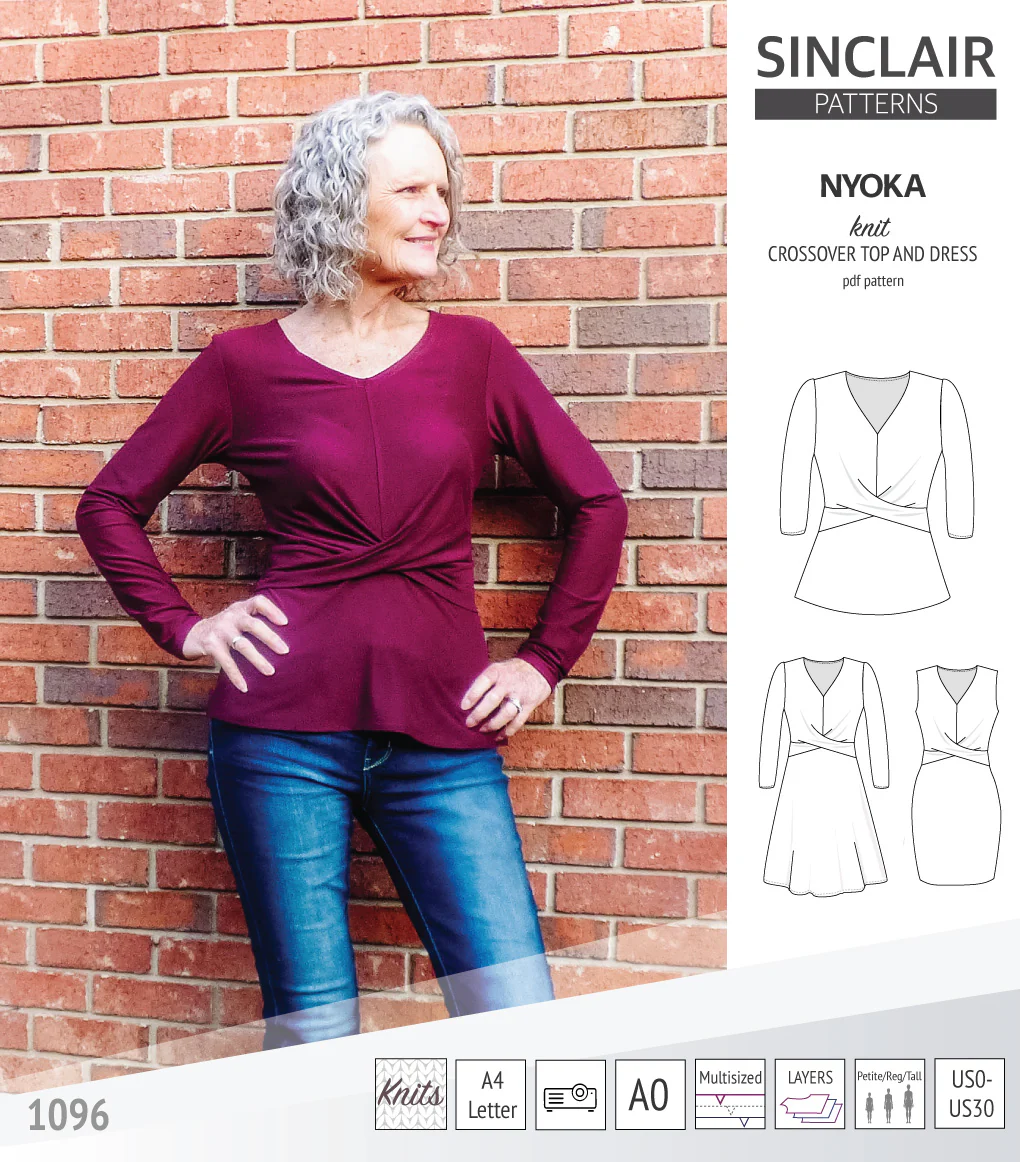 Nyoka knit crossover dress (PDF) - Image 19