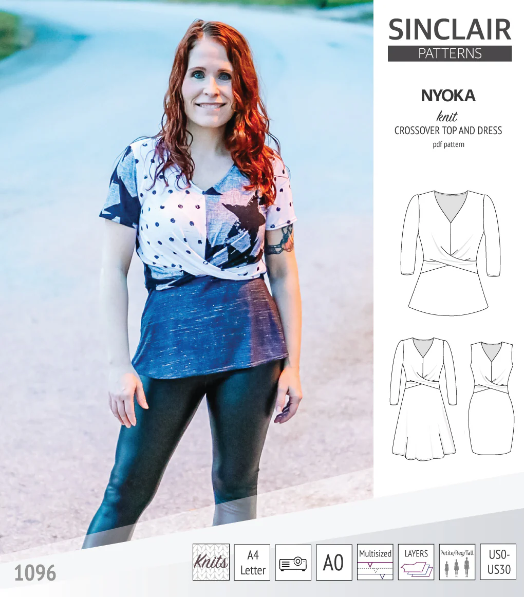 Nyoka knit crossover dress (PDF) - Image 21