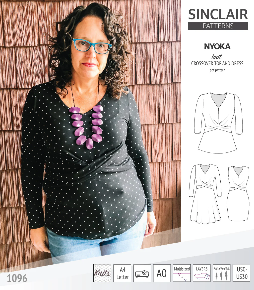 Nyoka knit crossover dress (PDF) - Image 22