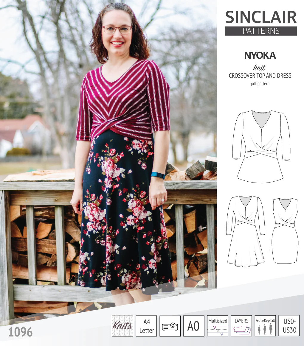 Nyoka knit crossover dress (PDF) - Image 23