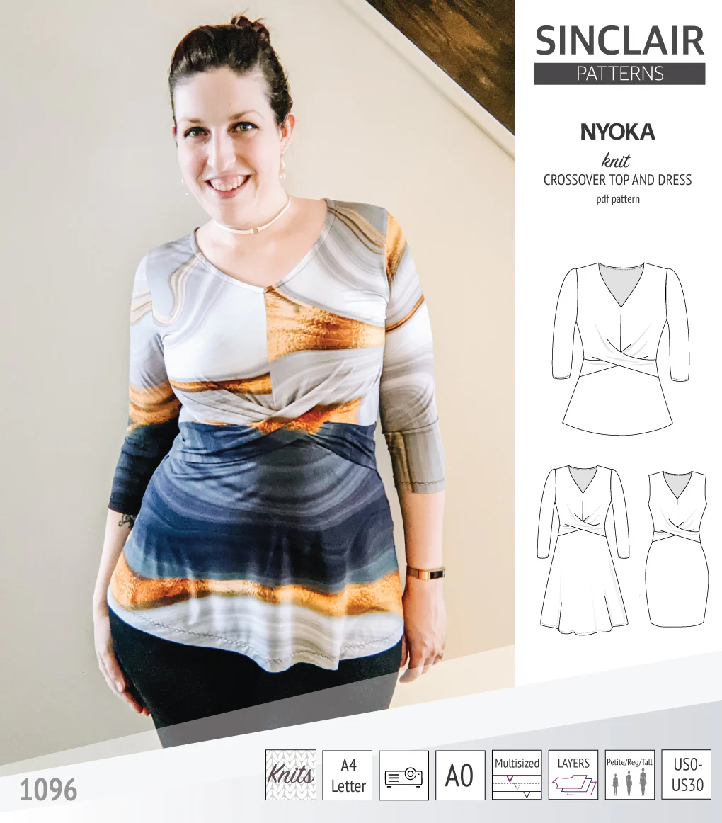 Nyoka knit crossover dress (PDF) - Image 24