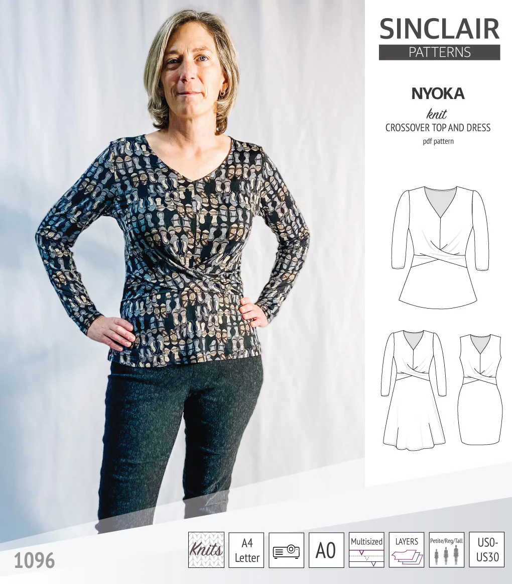 Nyoka knit crossover dress (PDF) - Image 25