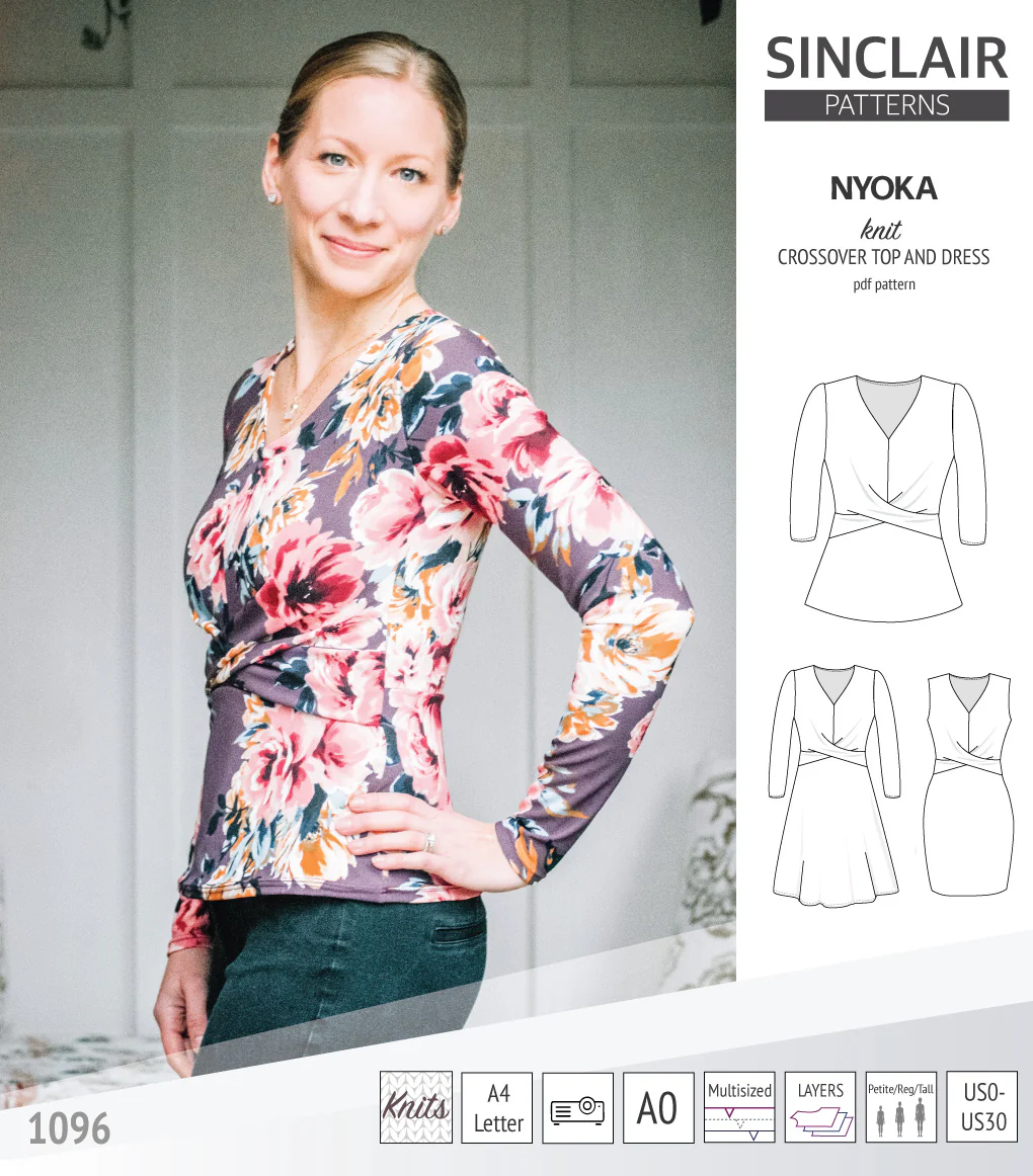 Nyoka knit crossover dress (PDF) - Image 26
