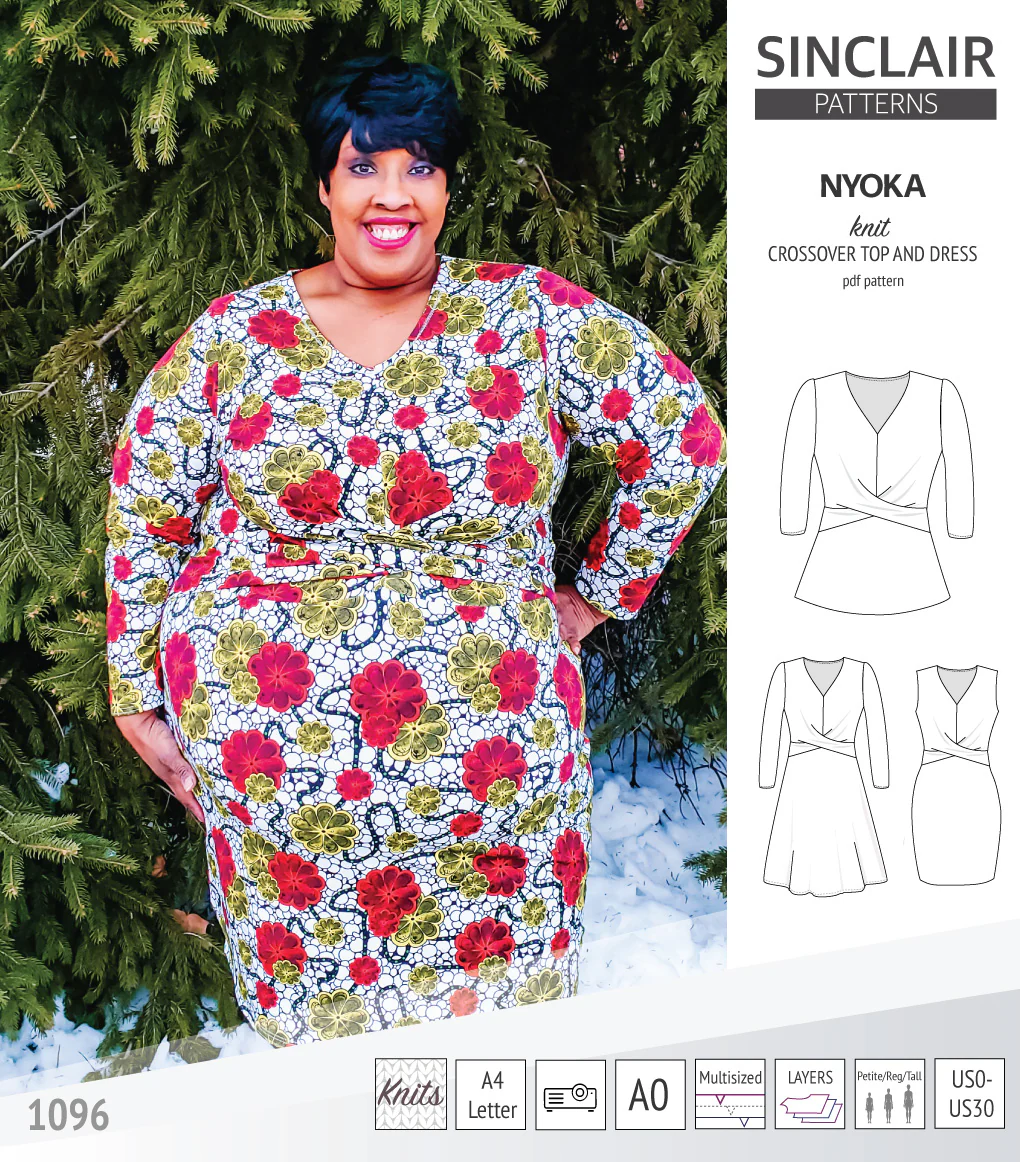 Nyoka knit crossover dress (PDF) - Image 3