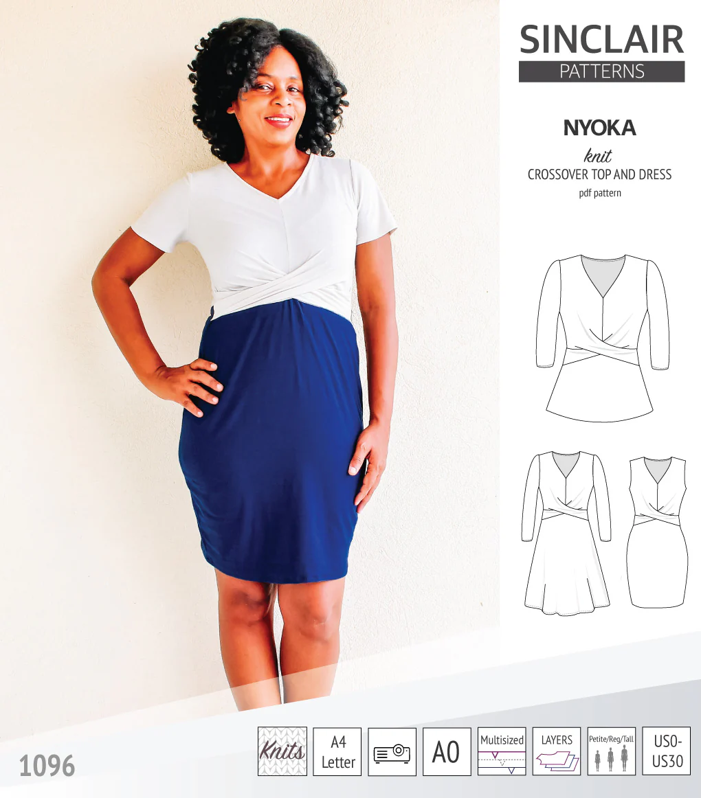 Nyoka knit crossover dress (PDF) - Image 4