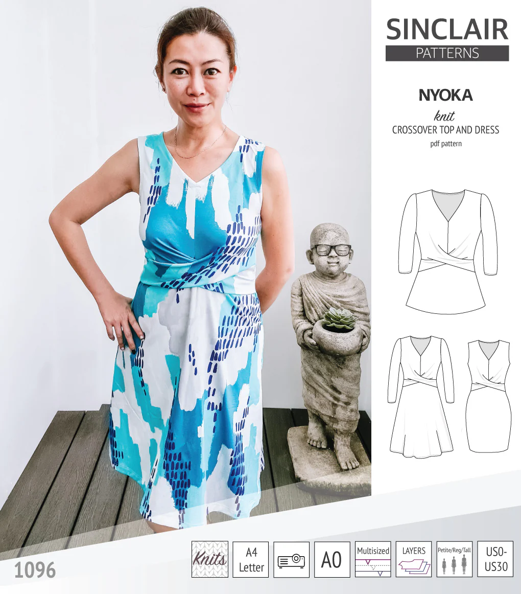 Nyoka knit crossover dress (PDF) - Image 6