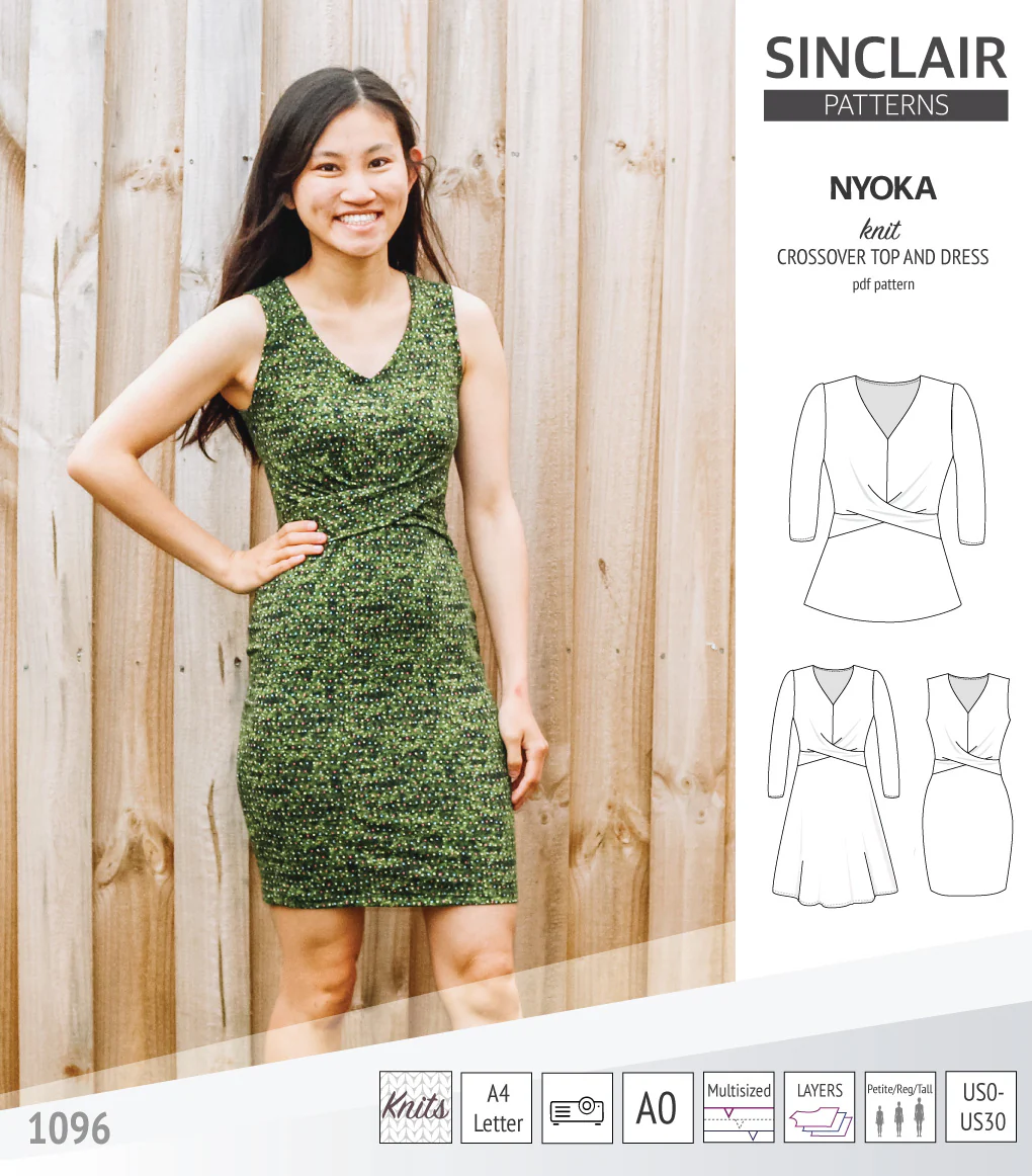 Nyoka knit crossover dress (PDF) - Image 7