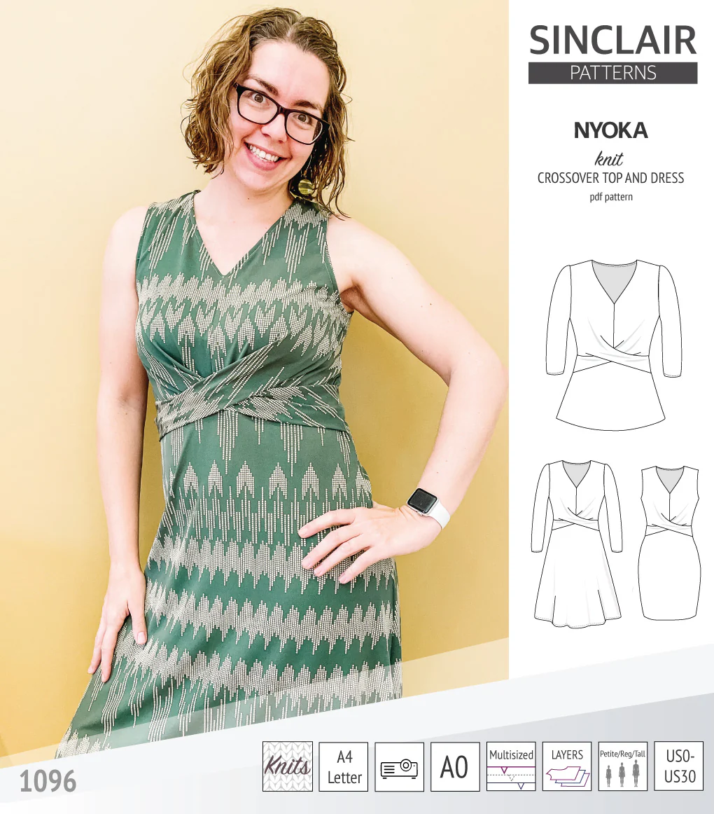 Nyoka knit crossover dress (PDF) - Image 8