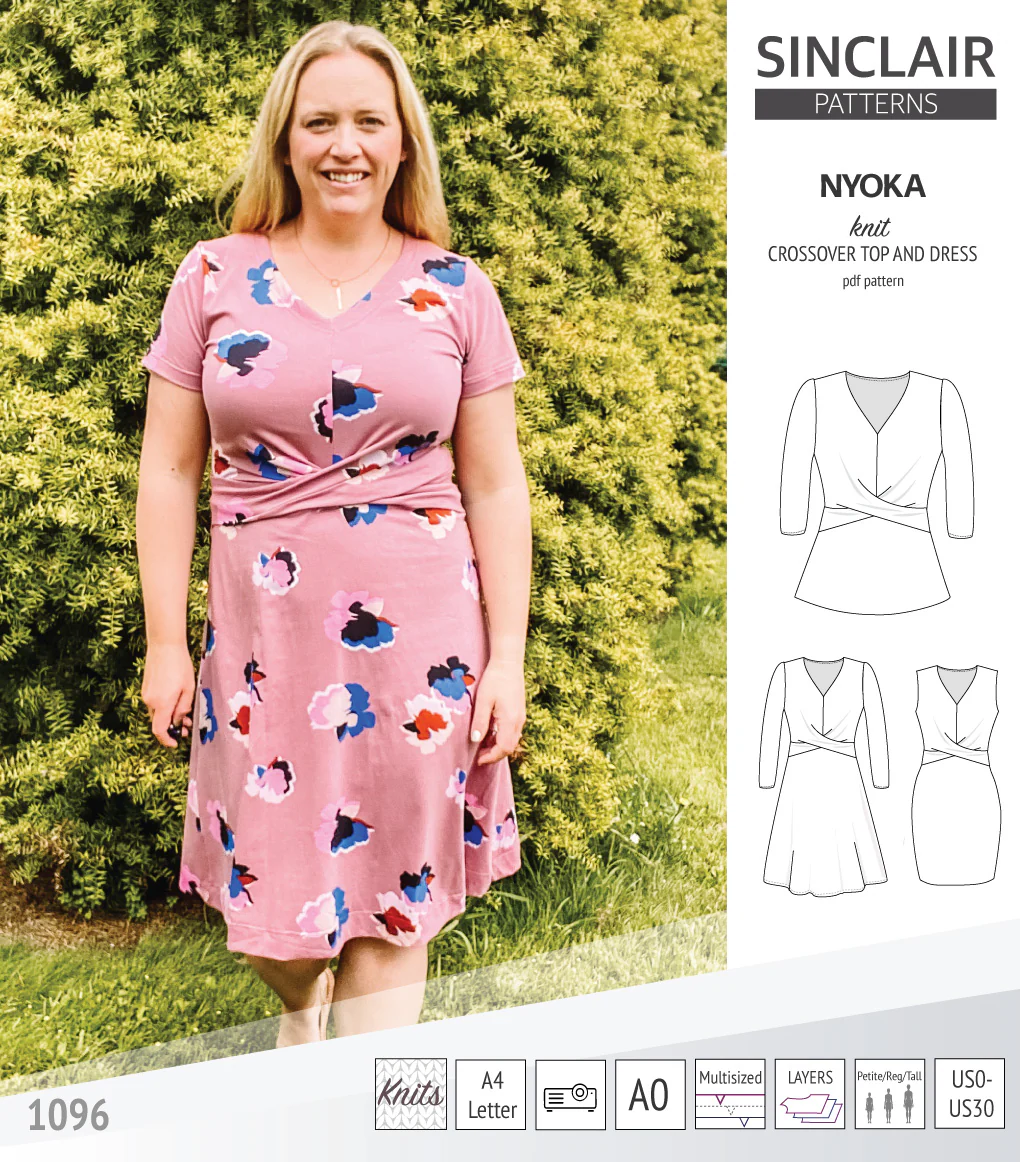 Nyoka knit crossover dress (PDF) - Image 9