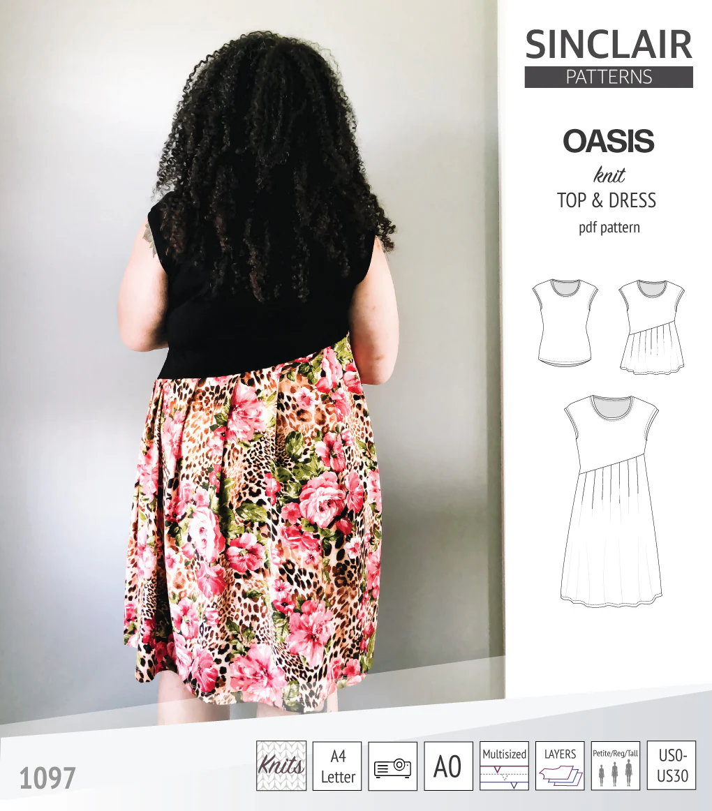 Oasis cap sleeve top and dress with pockets (PDF) - Image 14