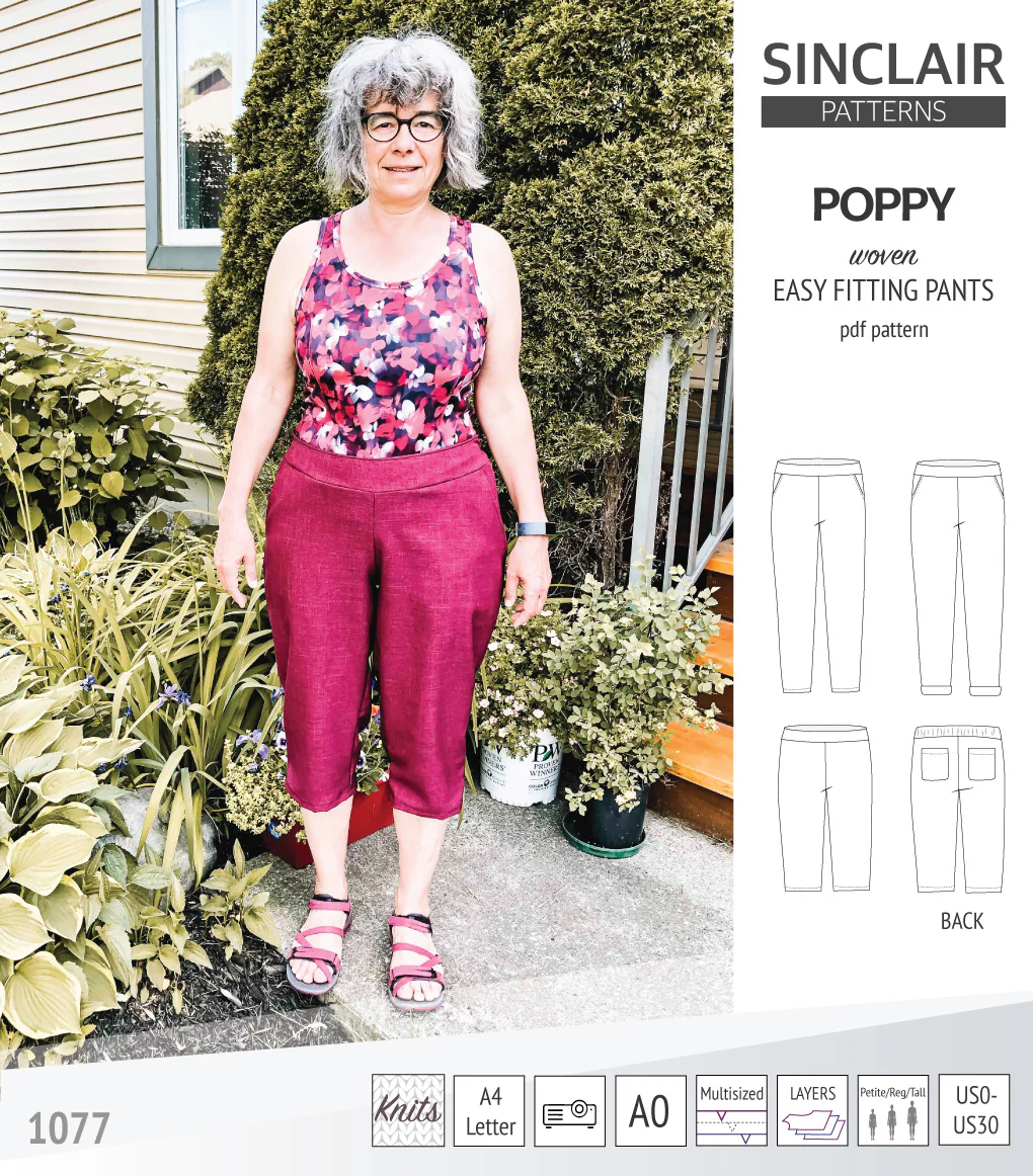 Poppy easy fitting pants for woven fabrics (PDF) - Image 14
