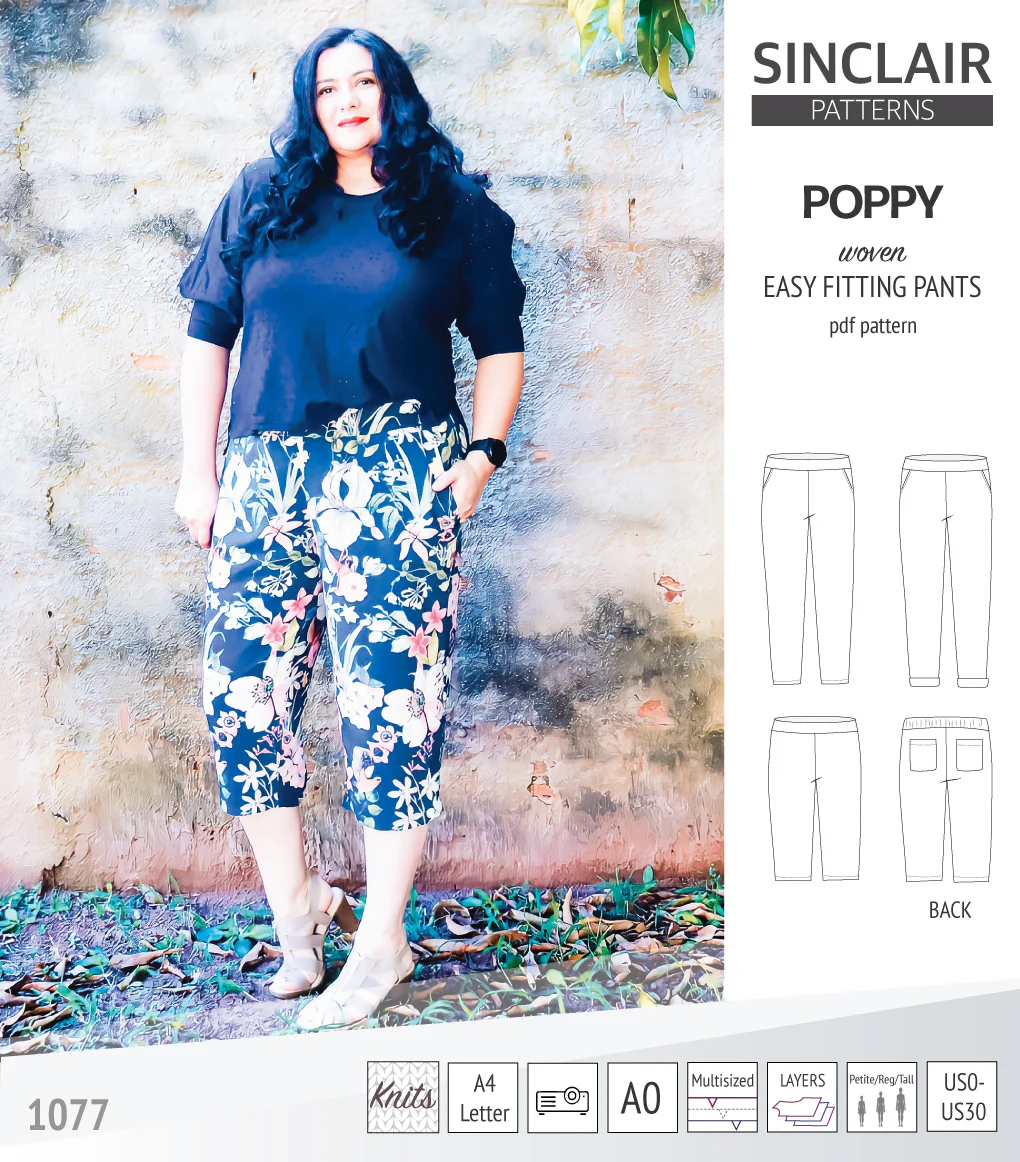 Poppy easy fitting pants for woven fabrics (PDF) - Image 18