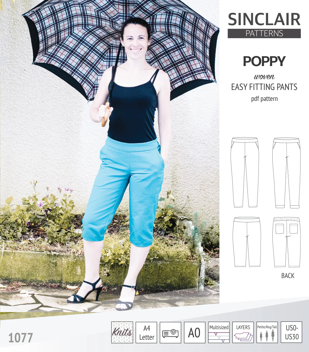 Poppy easy fitting pants for woven fabrics (PDF) - Image 21