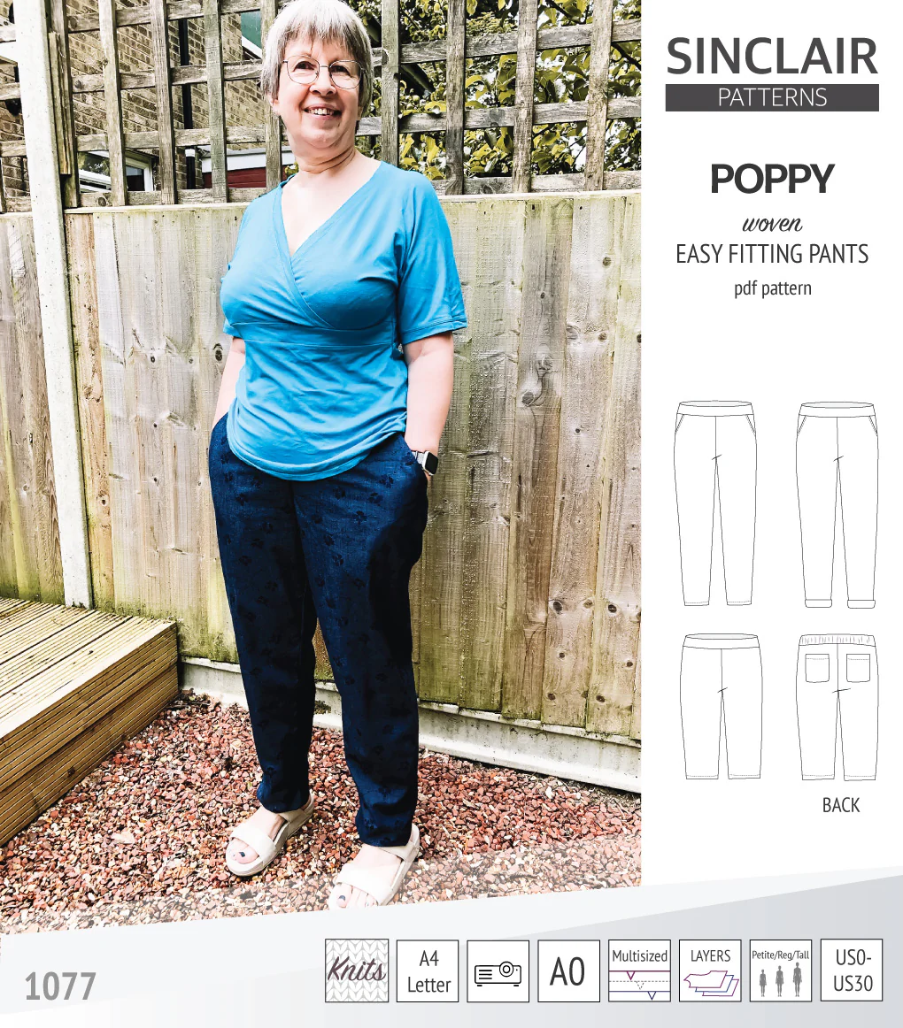 Poppy easy fitting pants for woven fabrics (PDF) - Image 28