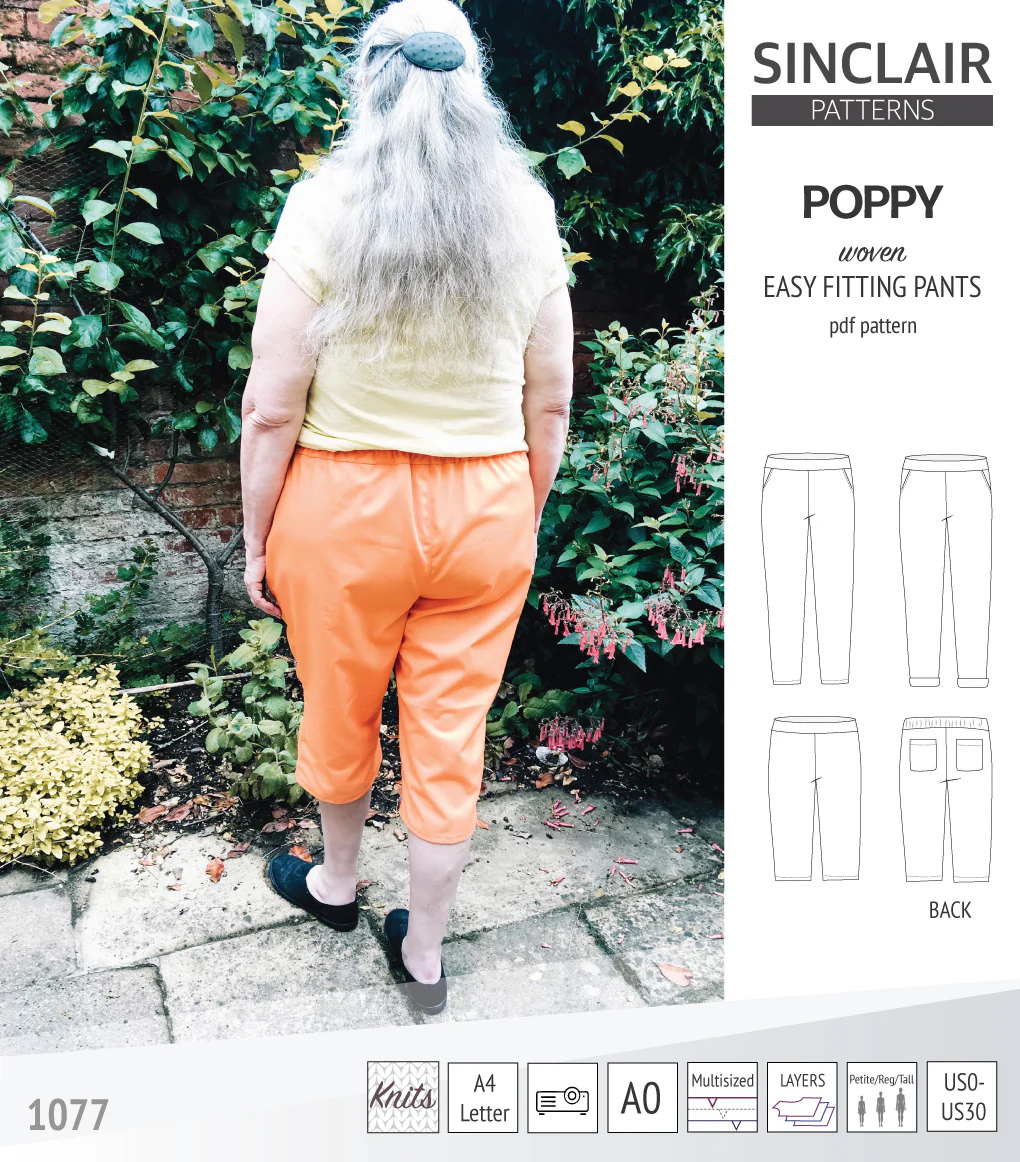 Poppy easy fitting pants for woven fabrics (PDF) - Image 38