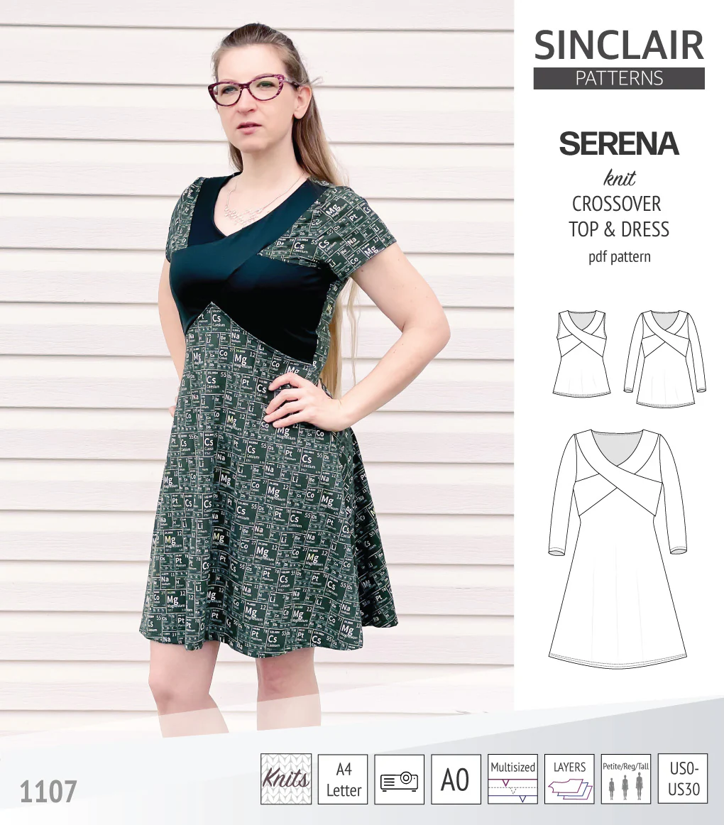 Serena crossover knit top and dress(PDF) - Image 10