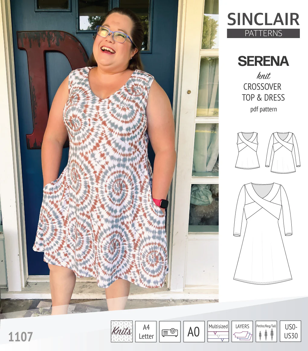 Serena crossover knit top and dress(PDF) - Image 11