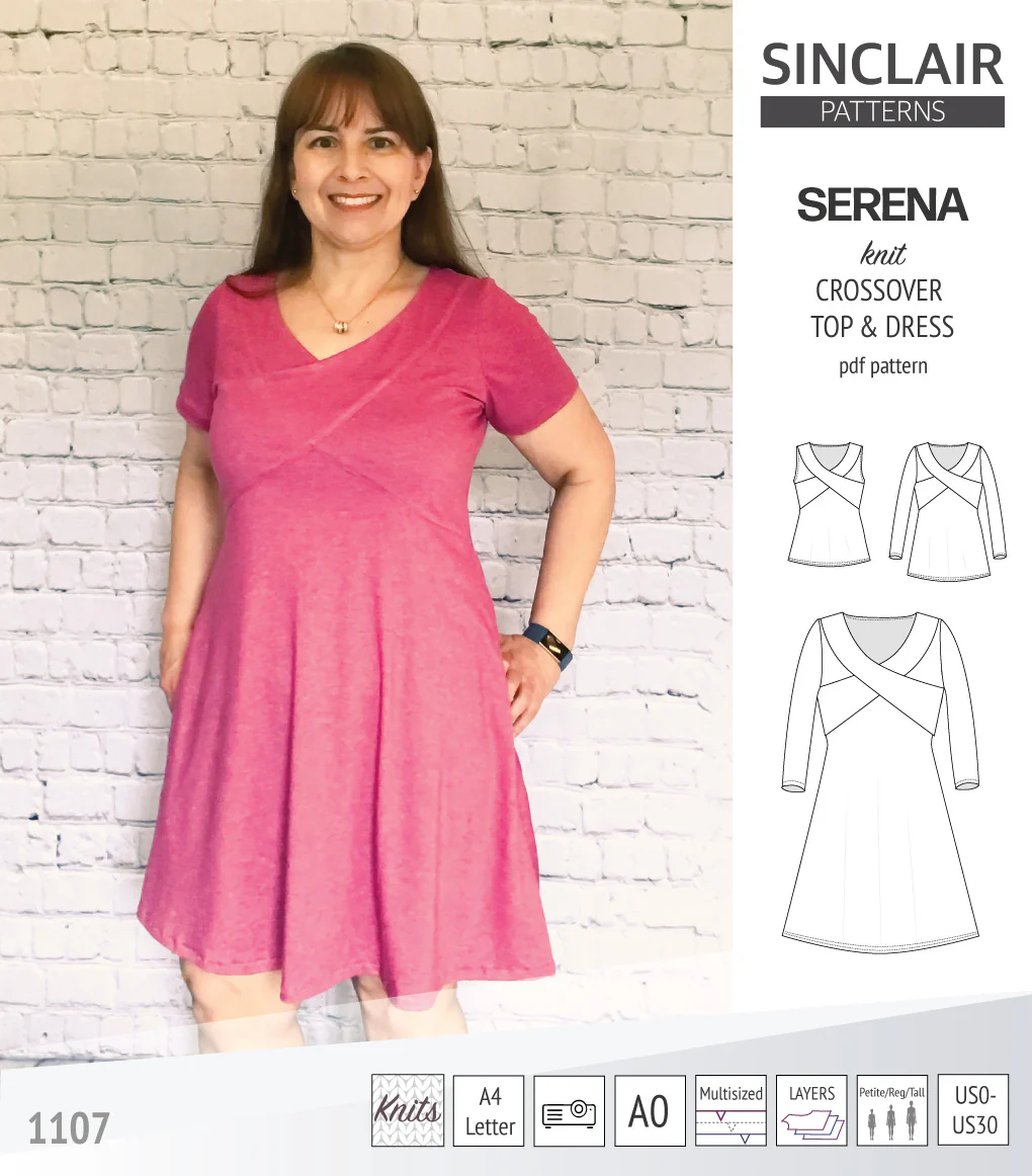 Serena crossover knit top and dress(PDF) - Image 12