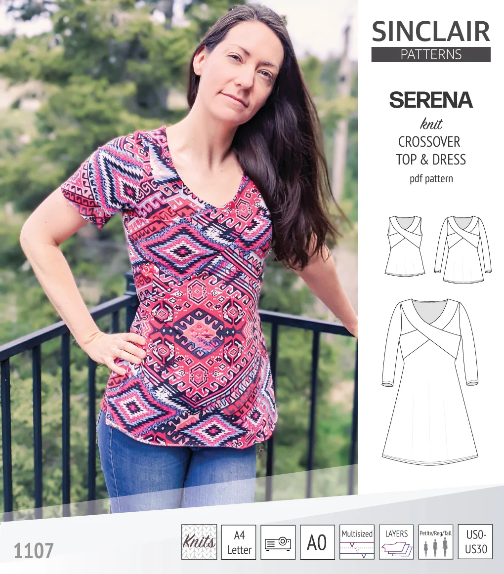 Serena crossover knit top and dress(PDF) - Image 15