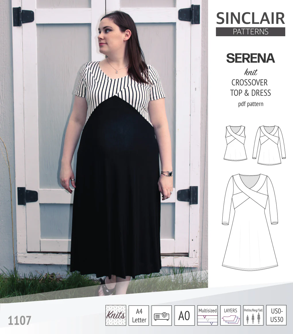 Serena crossover knit top and dress(PDF) - Image 19