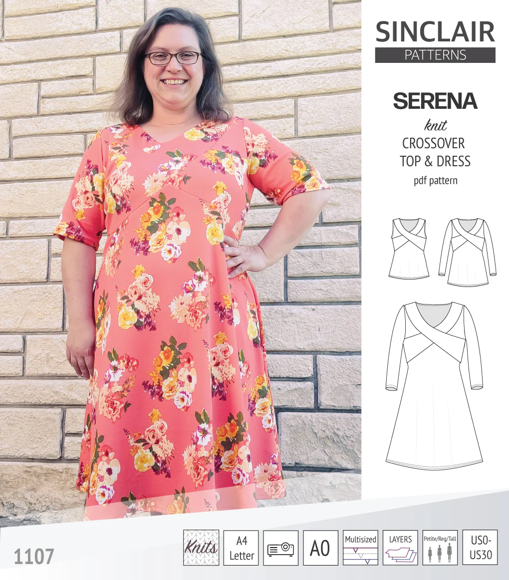 Serena crossover knit top and dress(PDF) - Image 20