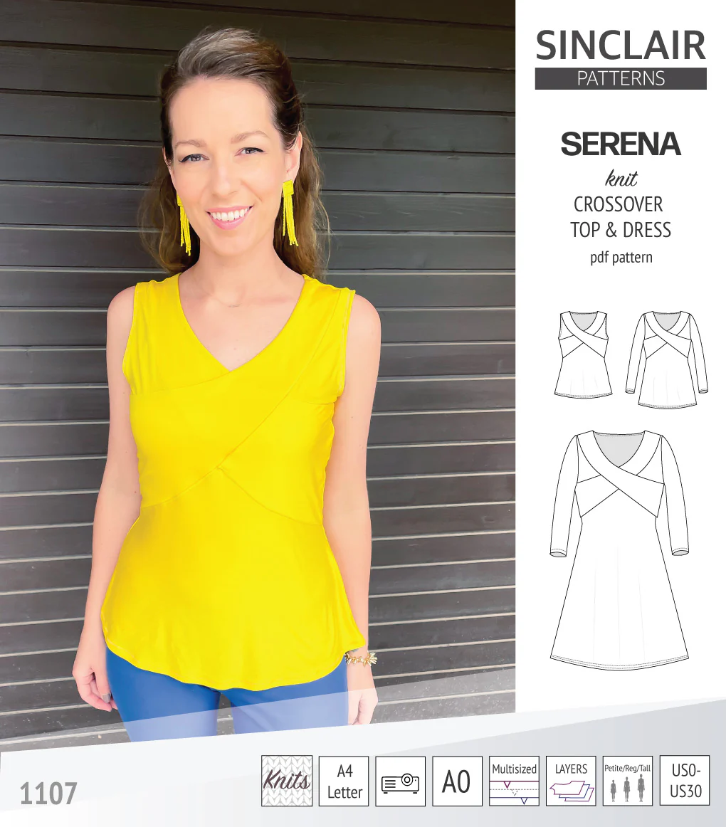 Serena crossover knit top and dress(PDF) - Image 23