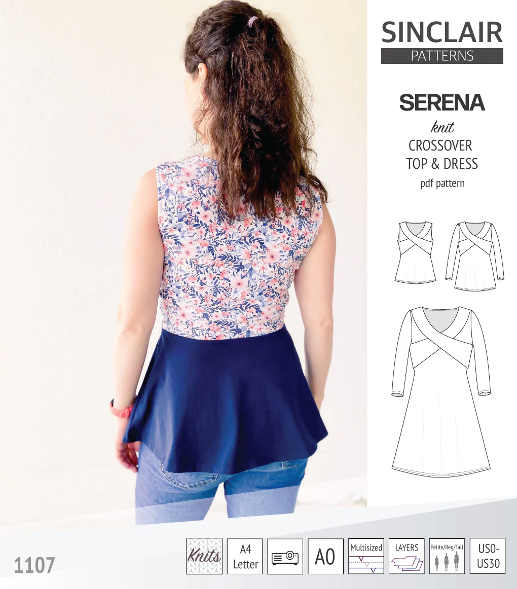 Serena crossover knit top and dress(PDF) - Image 25
