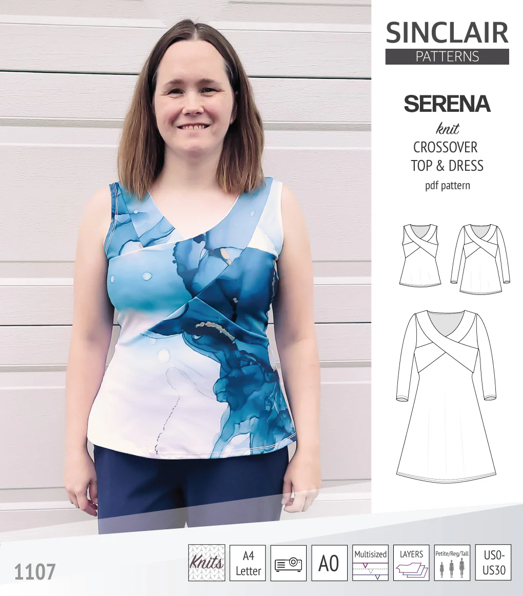 Serena crossover knit top and dress(PDF) - Image 29