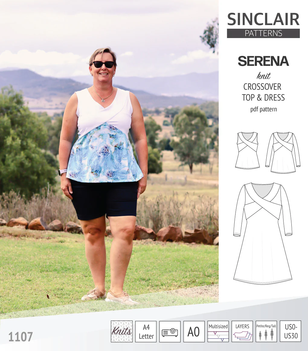 Serena crossover knit top and dress(PDF) - Image 32
