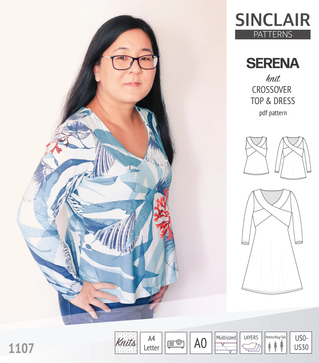 Serena crossover knit top and dress(PDF) - Image 34