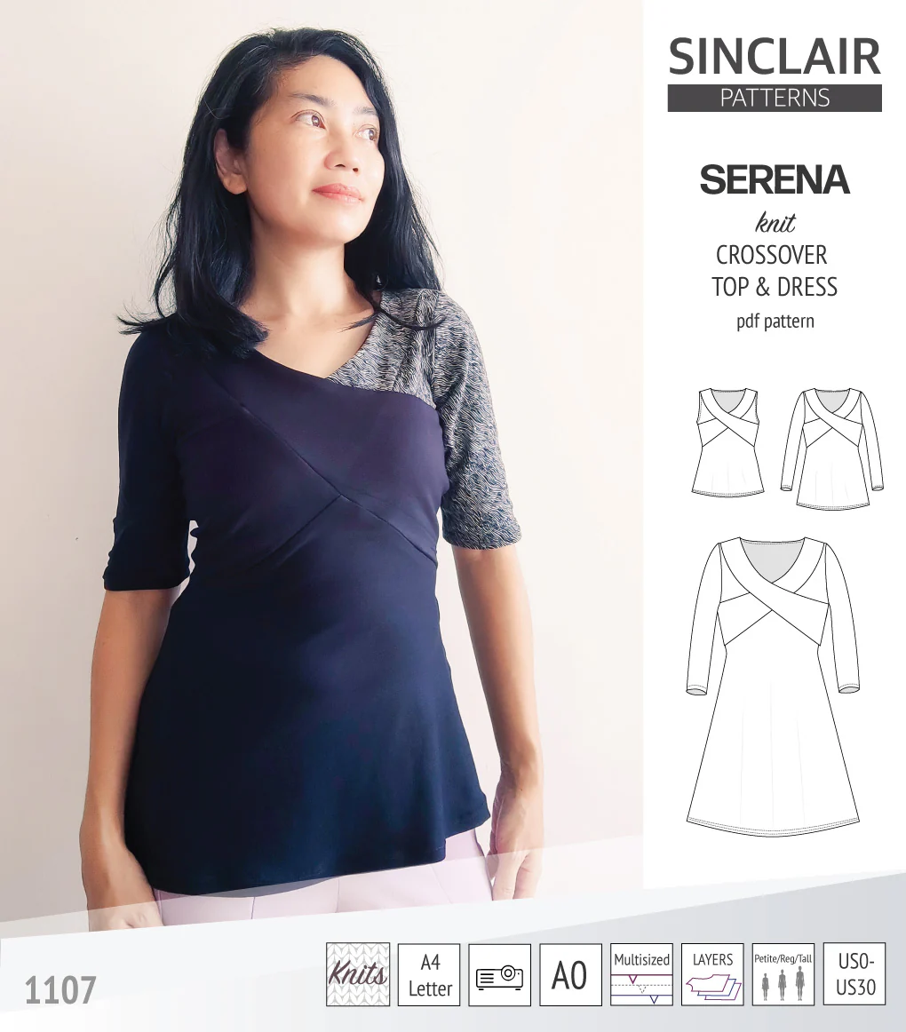 Serena crossover knit top and dress(PDF) - Image 35