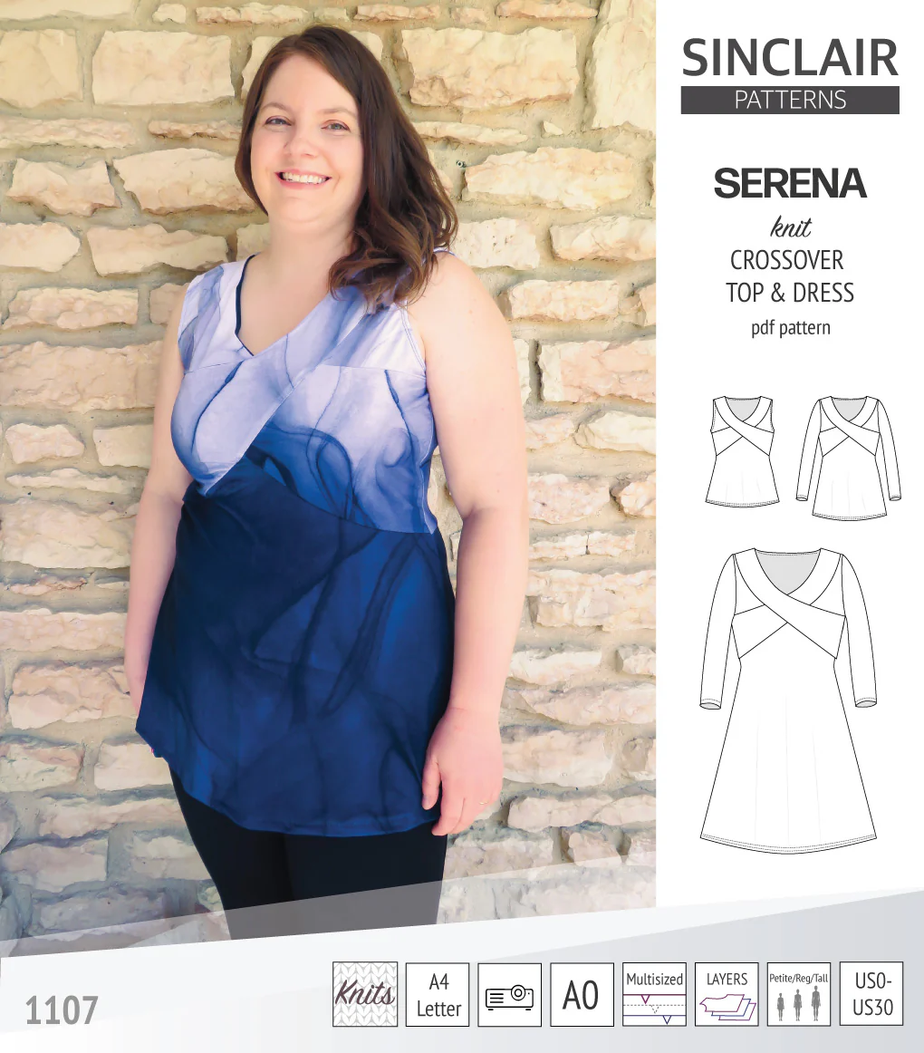 Serena crossover knit top and dress(PDF) - Image 36