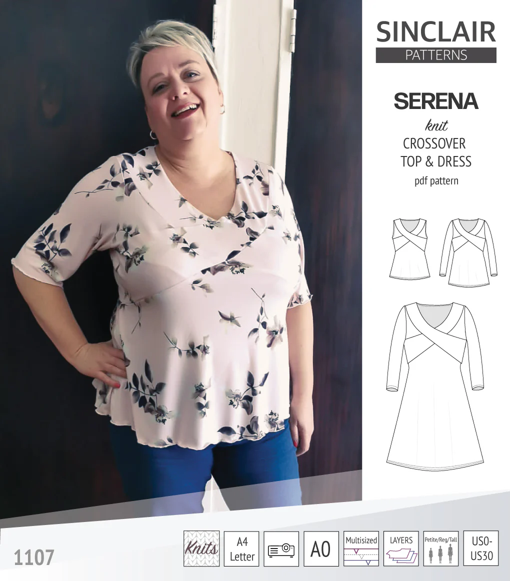 Serena crossover knit top and dress(PDF) - Image 38