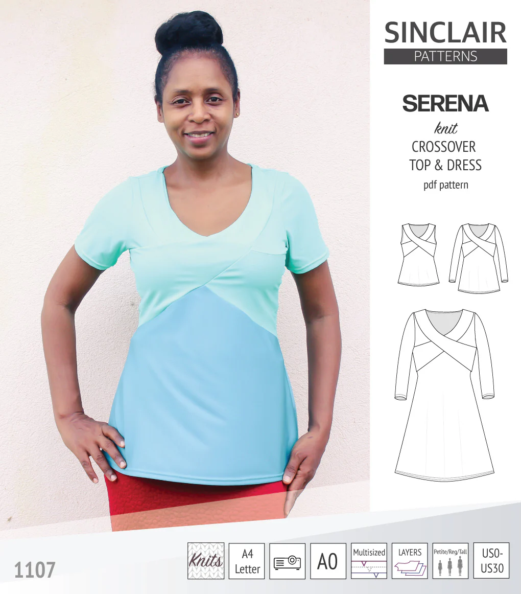 Serena crossover knit top and dress(PDF) - Image 39